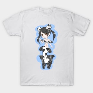 Telescope Goldfish Mermaid (Panda) T-Shirt